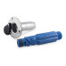 Priza rapida apa din inox cu valva si conector drept GHT Priza rapida apa din inox cu valva si conector drept GHT