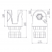 Railblaza adaptor suport bimini Clevis Railblaza adaptor suport bimini Clevis