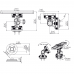 Railblaza suport sonar rotativ/reglabil HEXX, platforma Railblaza suport sonar rotativ/reglabil HEXX, platforma