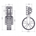 Railblaza roti transport barca pneumatica - C Tug Dinghy Wheels Railblaza roti transport barca pneumatica - C Tug Dinghy Wheels