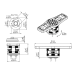 Railblaza suport sonar rotativ HEXX, platforma Railblaza suport sonar rotativ HEXX, platforma
