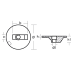 Anod Mercury/Mercruiser plat, din aluminiu