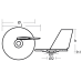 Anod Suzuki trim tab DT/DF 20-30CP din zinc Anod Suzuki trim tab DT/DF 20-30CP din zinc