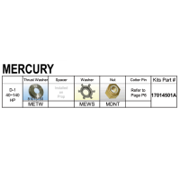 Kit prindere elice motor Mercury 40-140CP