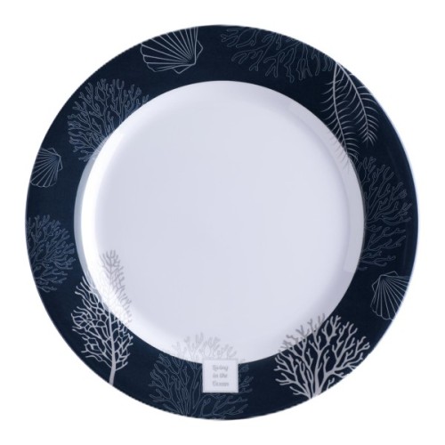 Set 6 farfurii antialunecare pentru cina Living - 25cm Set 6 farfurii antialunecare pentru cina Living - 25cm