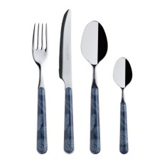 Set 24 tacamuri antialunecare din inox Living