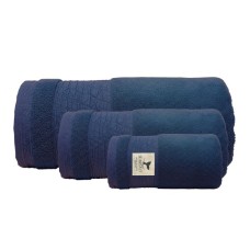 Set 3 prosoape baie/plaja Sea&Salt model Albastru Navy - Marine Business