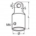 Terminatie cadru biminitop "clopotel" inox 316 - 1 surub Terminatie cadru biminitop "clopotel" inox 316 - 1 surub