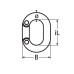 Za conexiune lant cu 6 pini - inox 316 Za conexiune lant cu 6 pini - inox 316