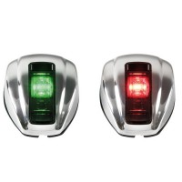 Lumini navigatie pereche NEMO LED, montaj vertical, capac inox - Osculati