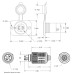 Set priza si stecher Motor Trolling 12V/24V/36V - 2 fire - 40A - Marinco