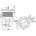 Intrerupator inox cu LED alb - 12/24V Intrerupator inox cu LED alb - 12/24V