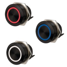 Intrerupator inox cu LED RBW  - 12/24V