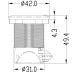 Buton incuietoare click rotund 42mm Buton incuietoare click rotund 42mm