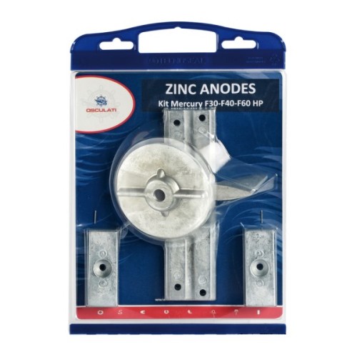 Kit anozi Mercury F30-F40-F60 EFI din zinc - Osculati Kit anozi Mercury F30-F40-F60 EFI din zinc - Osculati
