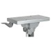 Picior scaun telescopic din aluminiu polisat cu glisiera