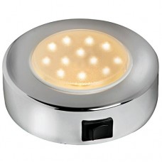 Lampa rotunda Batsystem 12 LED SMD cromata