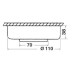 Lampa rotunda Batsystem 12 LED SMD cromata Lampa rotunda Batsystem 12 LED SMD cromata