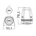 Priza marina USB aplicata Priza marina USB aplicata