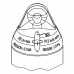 Balon protectie acostare alb - Plastimo