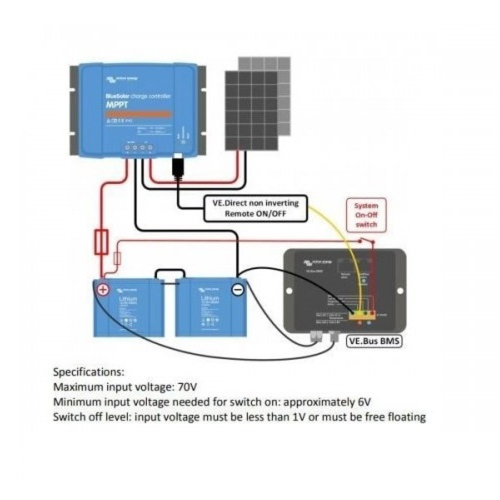 Cablu Victron VE.Direct non-inverting remote on-off