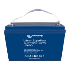 Victron Energy Lithium SuperPack 12.8V 100Ah High current (M8) Victron Energy Lithium SuperPack 12.8V 100Ah High current (M8)