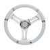 Volan sport cu 3 benzi inox duble Volan sport cu 3 benzi inox duble